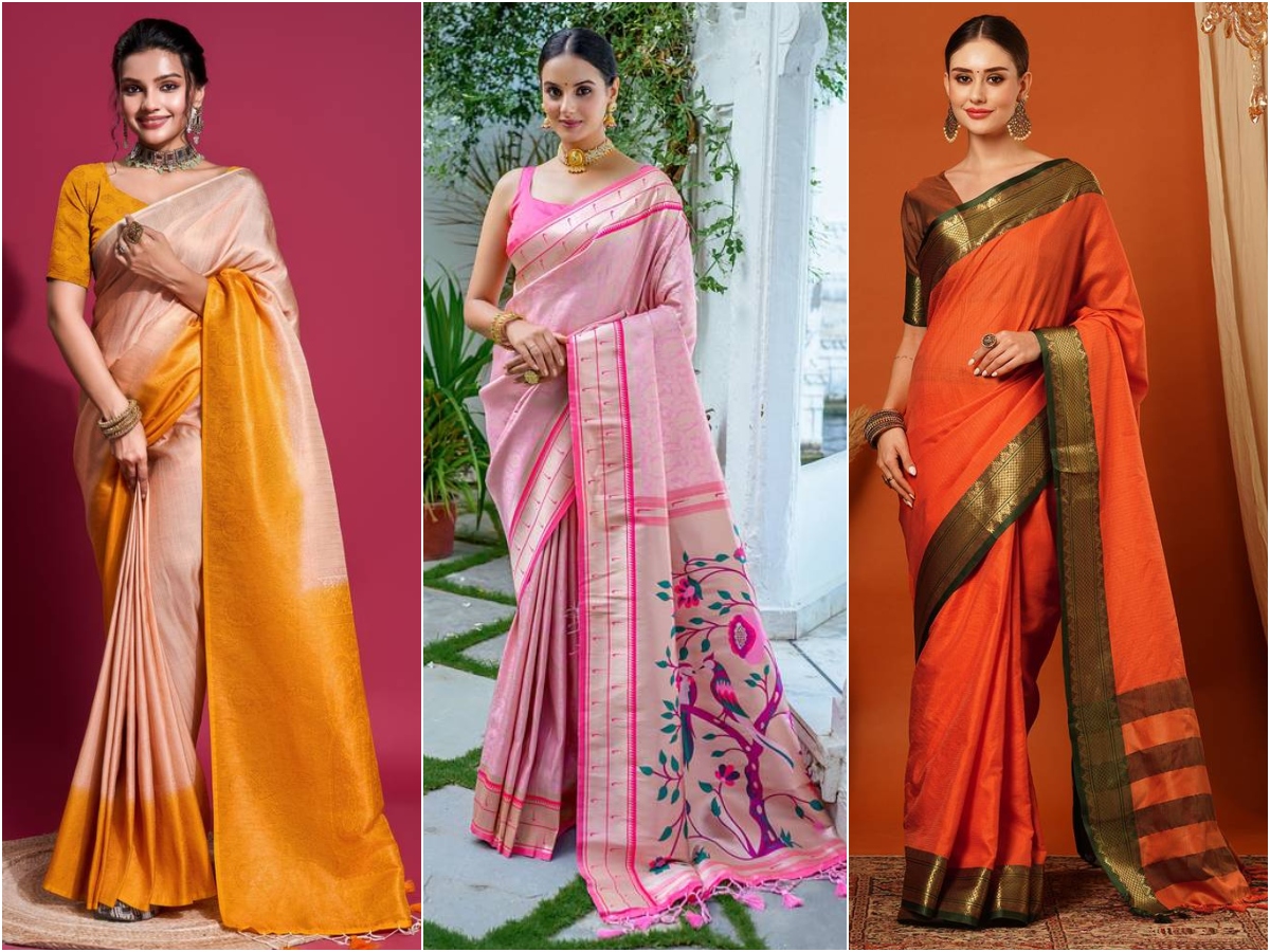 Adorn Yourself with South Indian Sarees That Look Effortlessly Classy